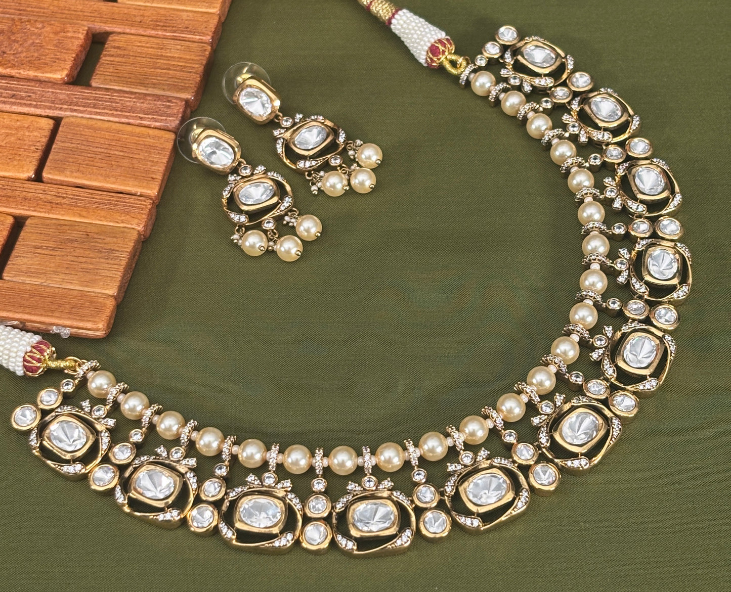Ivory Grace Kundan Set